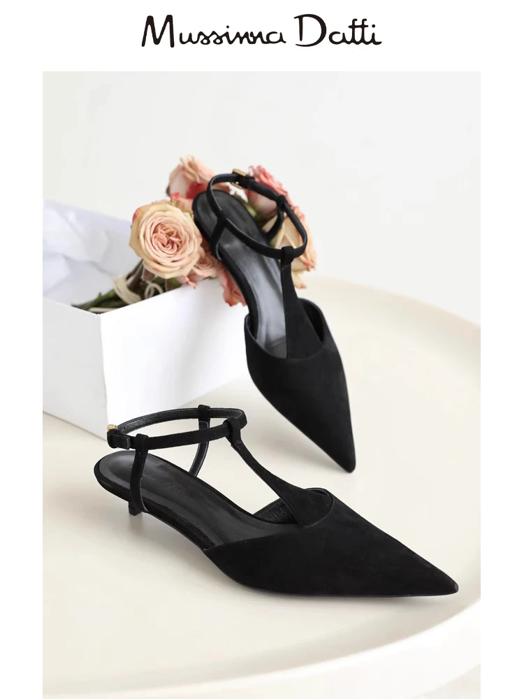 Сандалии Murrinna Daffi 2024 Весенние новые удобные с острым носком минималистичные