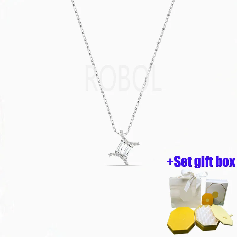 

Fashionable and charming Gemini studded collarbone chain jewelry necklace suitable for beautiful women to wear, free shipping