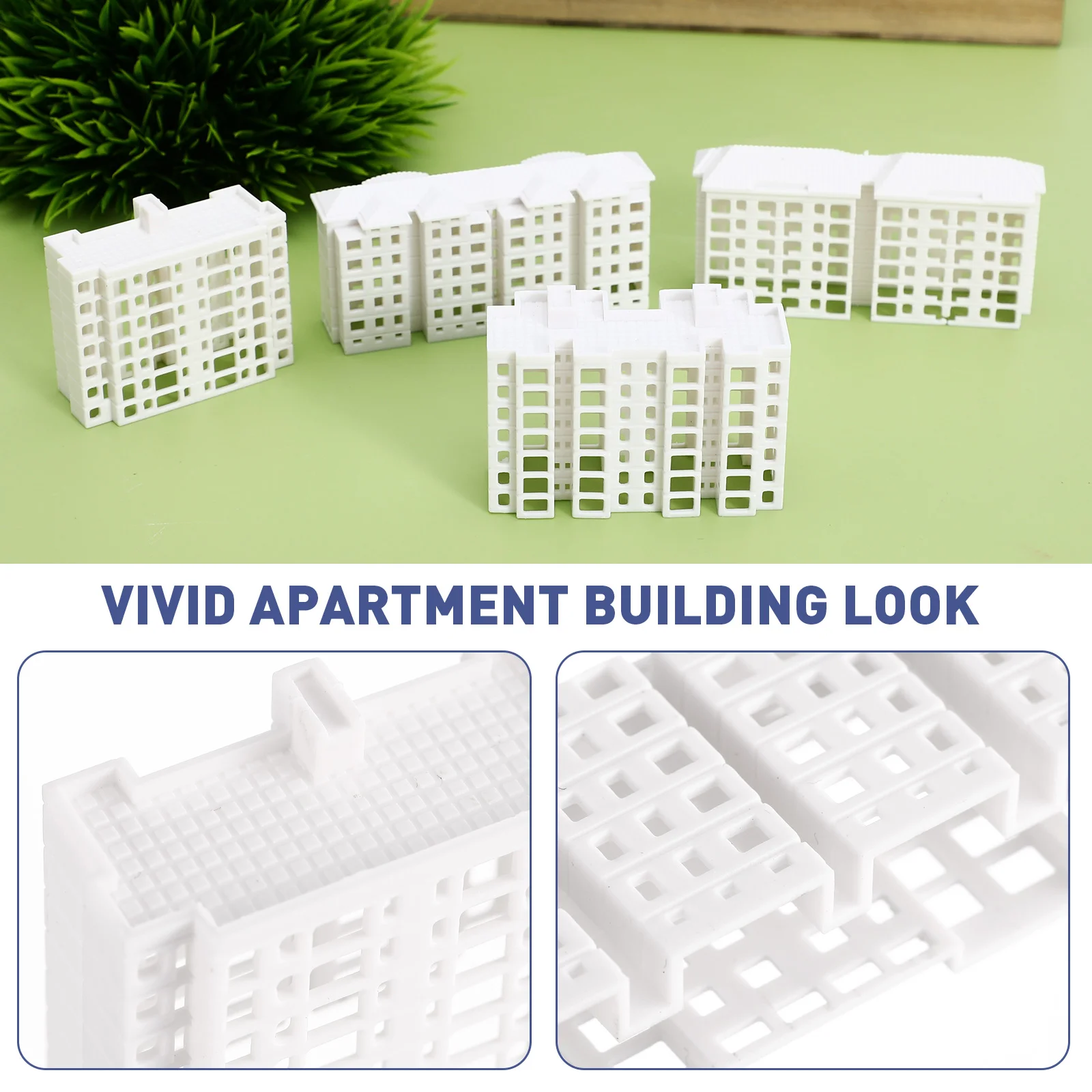 4 шт. миниатюрная архитектурная модель микро-строительная весы для квартиры