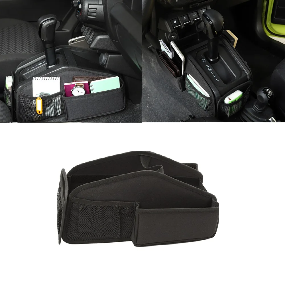 

For Suzuki Jimny 2019 2020 2021 2022 2023 JB64 JB74 Car Gear Shift Storage Bag Organizer Tray Interior Accessory Oxford Clot