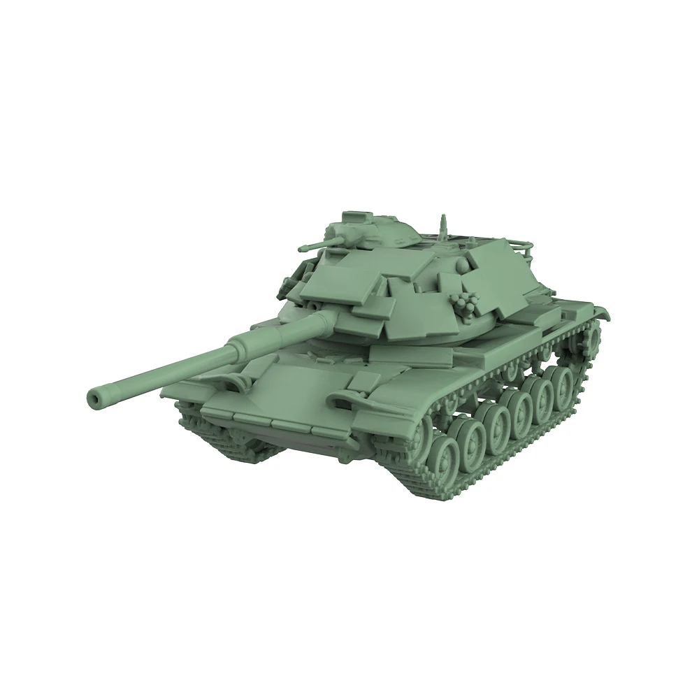 Фото 1/220 1/160 1/87 SSMODEL SS928 Железнодорожная военная модель Комплект США M60A1-Patton Основный боевой танк №3