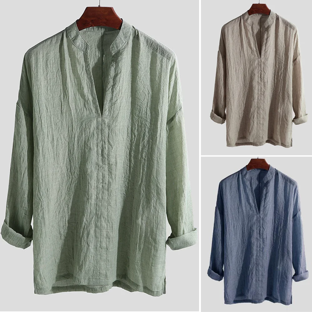 

Mens Long Sleeve Casual Shirts Male Fashion Top Pullovers Sexy Men Clothing Feather Birds Print Blouse