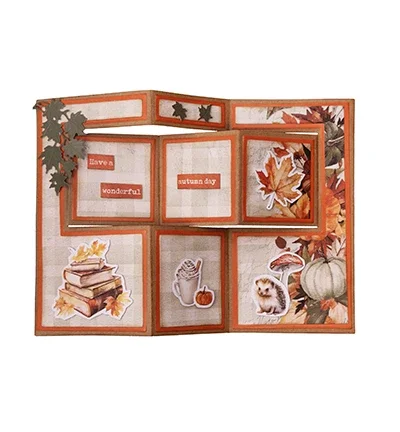 Осенние листья тыквы грибы пугало животные предметы первой необходимости