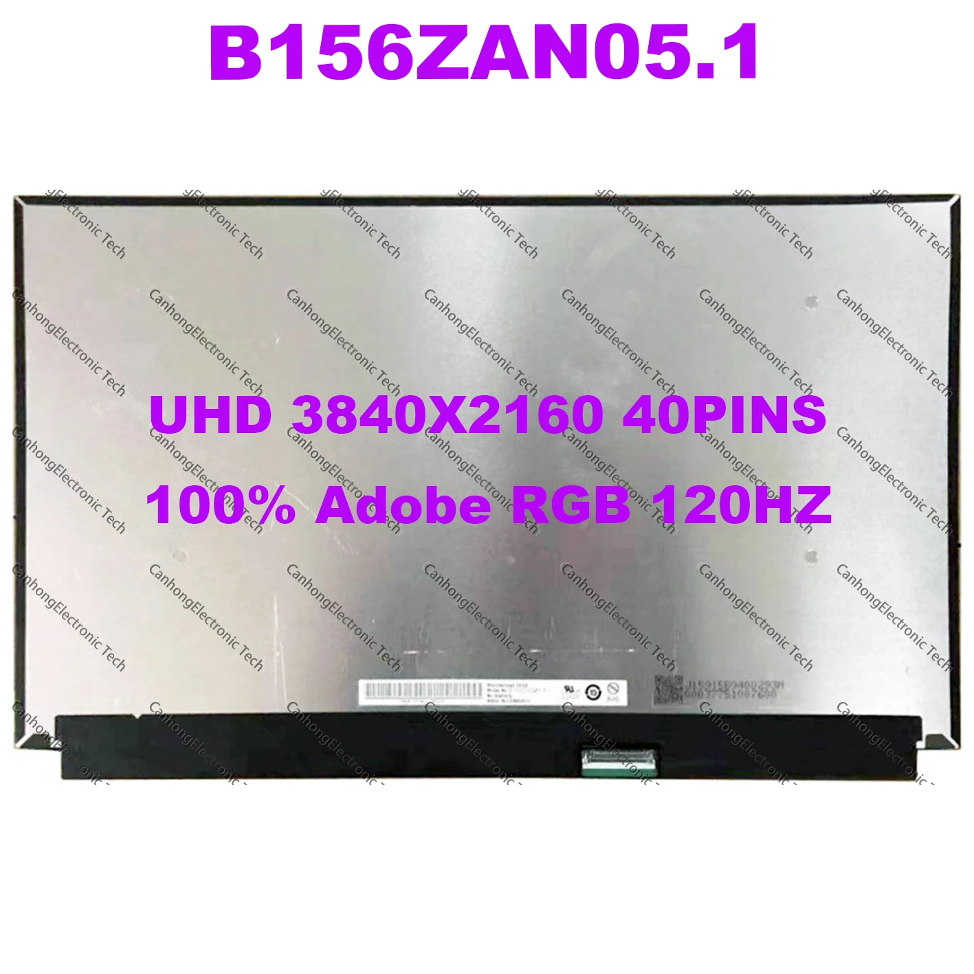 15.6&quot NE156QUM-NZ4 B156ZAN05.1 EDP 40PIN 120HZ UHD 3840*2160 4K LCD Screen 100% RGB Gaming Laptop Replacement Display Panel - купить по