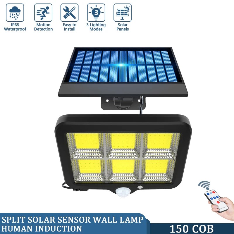 

COB LED Solar Wall Light PIR Motion Sensor Floodlight Waterproof Outdoor Garden Lamp for Garden Decor Pathway Street Solar Lamp