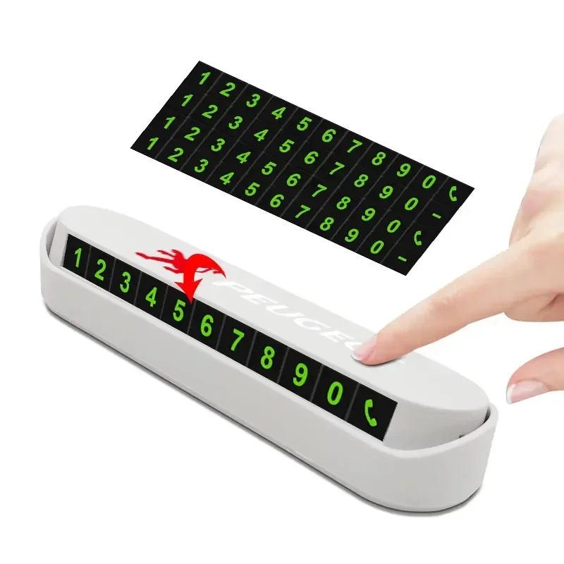 Автомобильная наклейка с табличкой номером для Peugeot 206 207 307 3008 2008 308 408 508 301 208