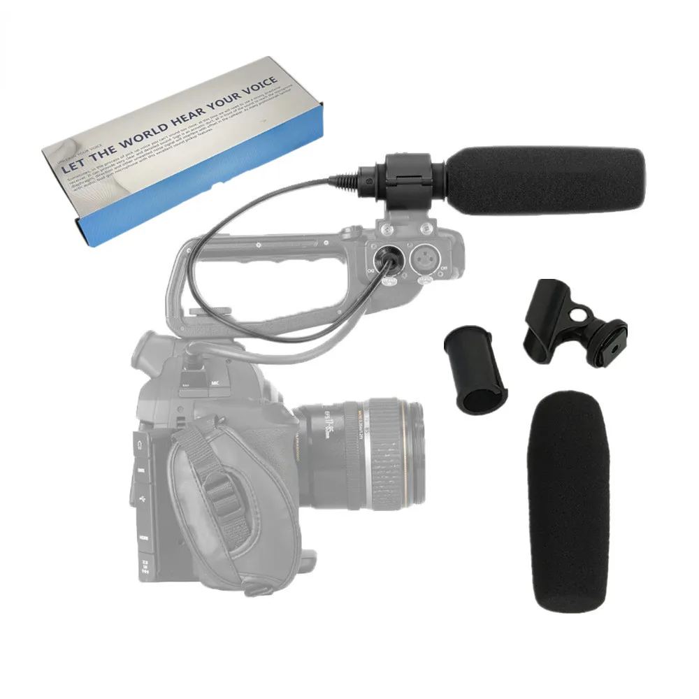 Professional Interview Microphone Condenser Shotgun Micropho