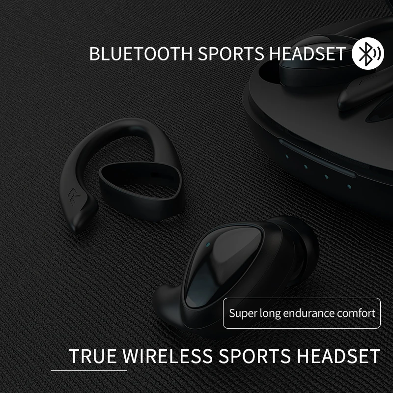 Спортивные Беспроводные Bluetooth-наушники с микрофоном IPX5 водонепроницаемые