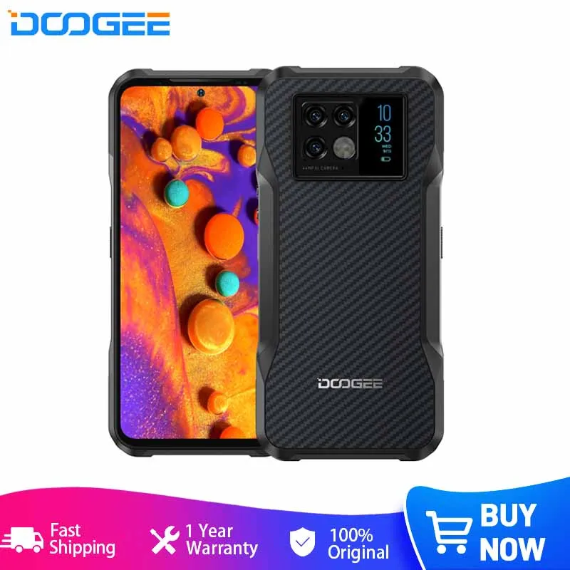 

DOOGEE V20 Dual 5G Smartphone 256GB ROM 8GB RAM Rugged Phone Dimensity 700 Octa-Core 6.43" FHD+ Display 64MP Camera NFC 6000mAh