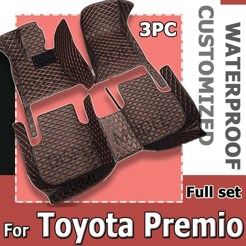 

Автомобильные коврики для Toyota Premio Allion T260 2007 ~ 2020, водонепроницаемый ковер, роскошный кожаный коврик, автомобильные аксессуары, автомобильные коврики, полный комплект