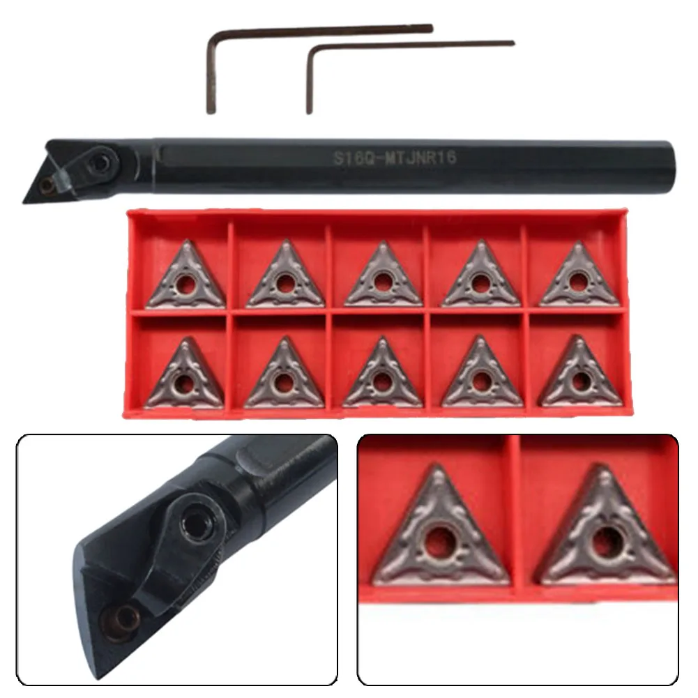 

Universal Carbide Insert Lathe Tool Factory Workshop Accessories Replacement Right HOLDER TNMG1604+S16Q-MTJNR16