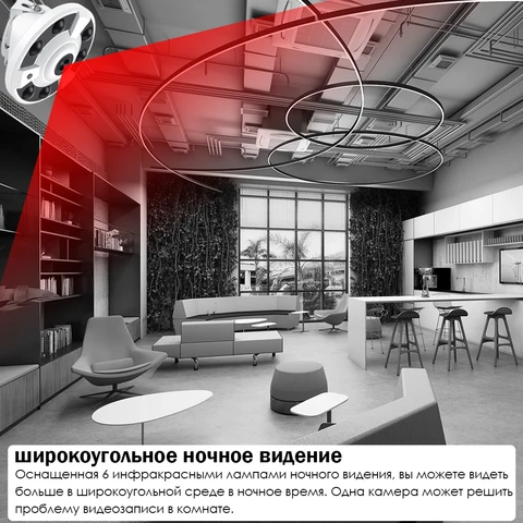 USAFEQLO IP-камера видеонаблюдения рыбий глаз 4MP/5MP/8MP