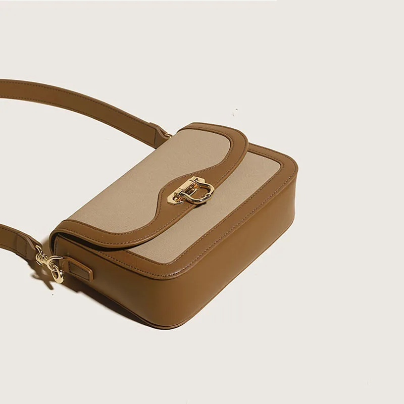 Genuine Leather Women Crossbody Shoulder Bags 2022 New Casual Saddle Bags For Women Designer Handbags and Purse Messenger Bag