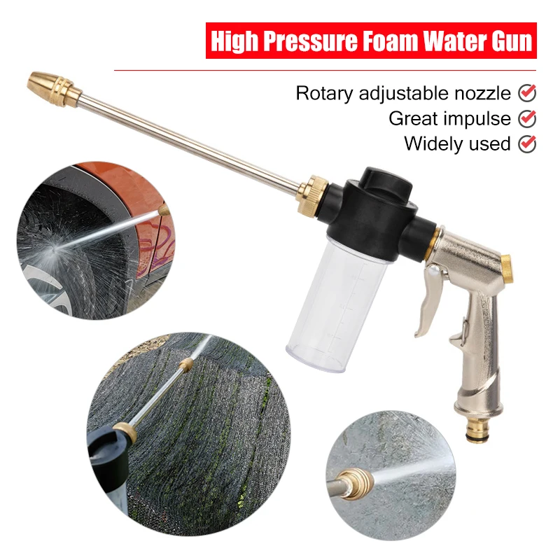 

Car Water Gun High Pressure Garden Wash Sprinkler Hose Nozzle Foam Pot Water Spray Guns Watering Irrigation Tools