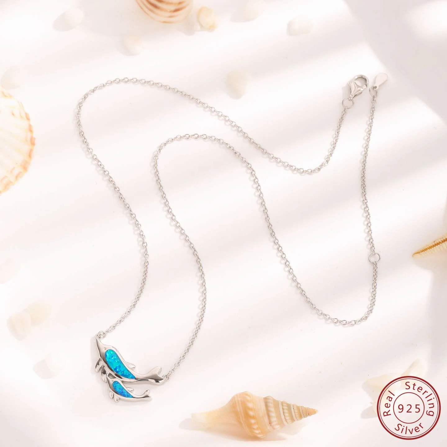 Женское ожерелье из серебра 2024 пробы 100%