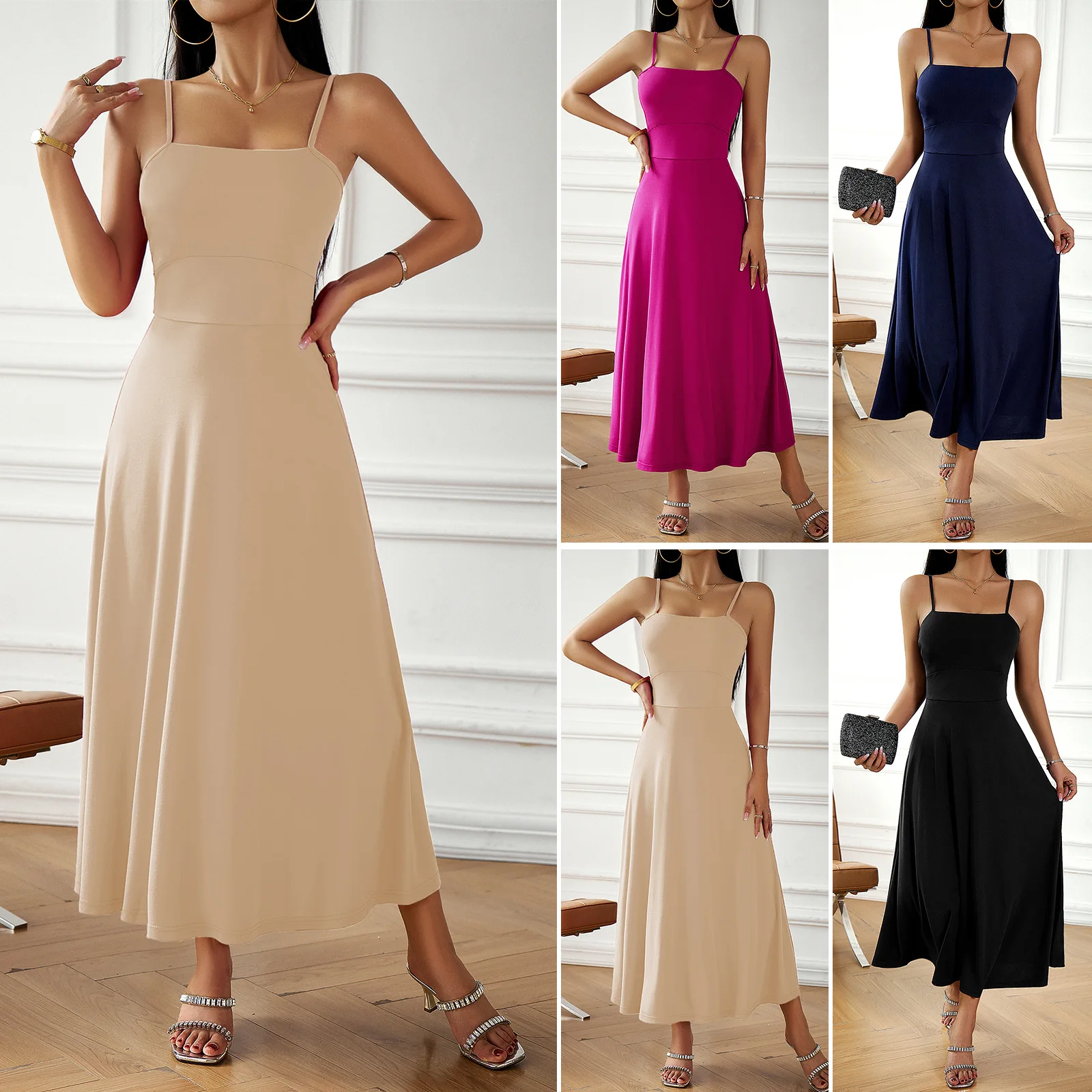 

Women's 2023 Autumn Kardashian Ins Sexy Style Strap Dress