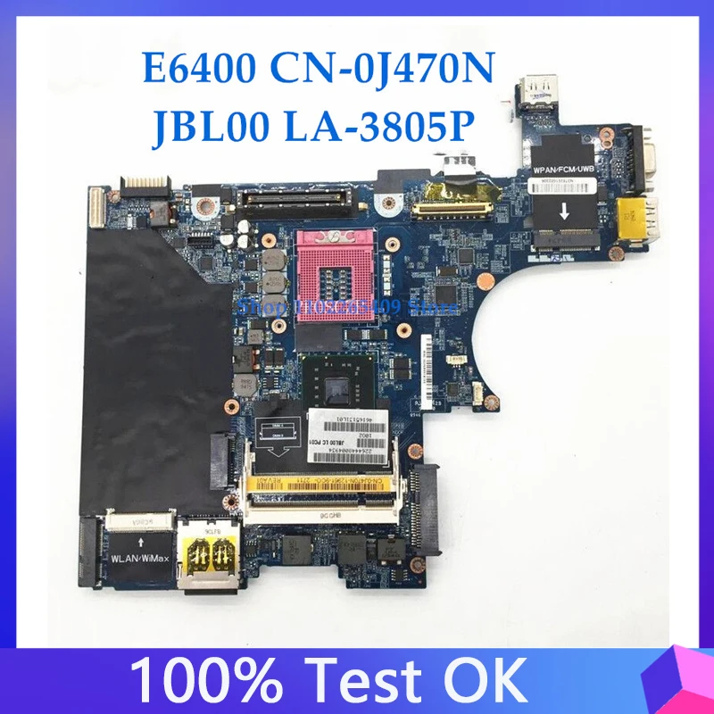 CN-0J470N 0J470N J470N Free Shipping High Quality Mainboard For Dell E6400 Laptop Motherboard JBL00 LA-3805P 100% Working Well