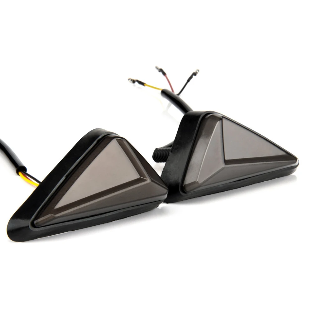 2 шт. мотоциклетные янтарно-белые светодиодные указатели поворота заподлицо DRL