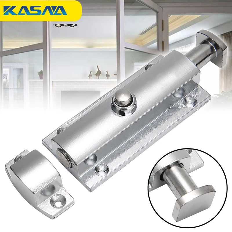

Door Lock Bolts Sliding Door Lock Stainless Steel Door Latch Sliding Lock Barrel Bolt Latch for Bedrooms Bathrooms Cupboards