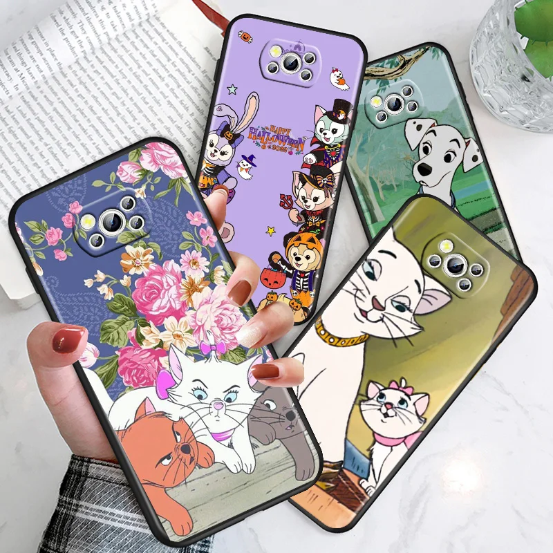 

Cute Disney Dalmatians For Xiaomi Poco M4 X4 X3 F3 GT NFC M3 C3 M2 F2 F1 X2 Pro Mi Mix3 Silicone Black Phone Case