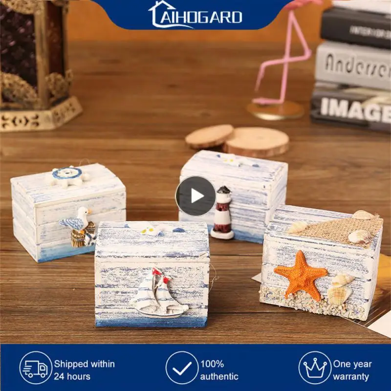 

Candy Box Handmade And Linen Jewelry Box Mediterranean Style Dividing Box Storage Box Decoration Is Done With Old Treatment