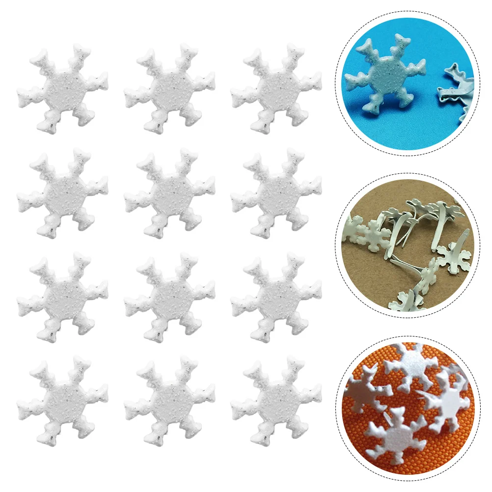 100 шт. латунные ногти в виде снежинок детские белые кирпичи металлические