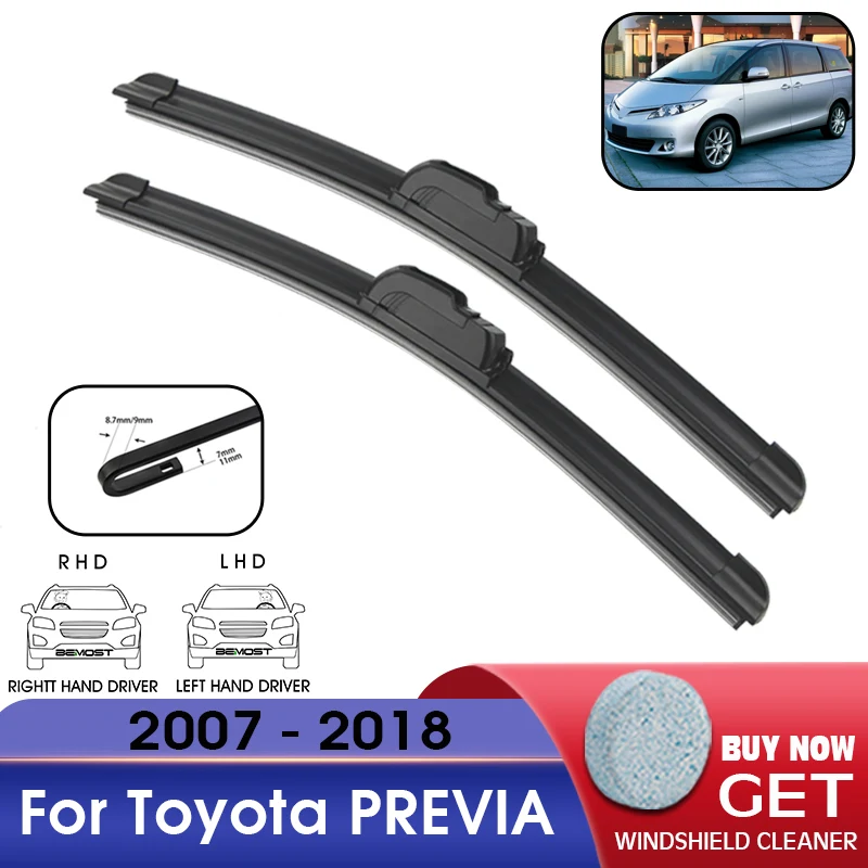 

Автомобильные стеклоочистители лобовое стекло резиновые стеклоочистители для Toyota PREVIA 2007-2018 LHD / RHD 28 "+ 16" автомобильные аксессуары