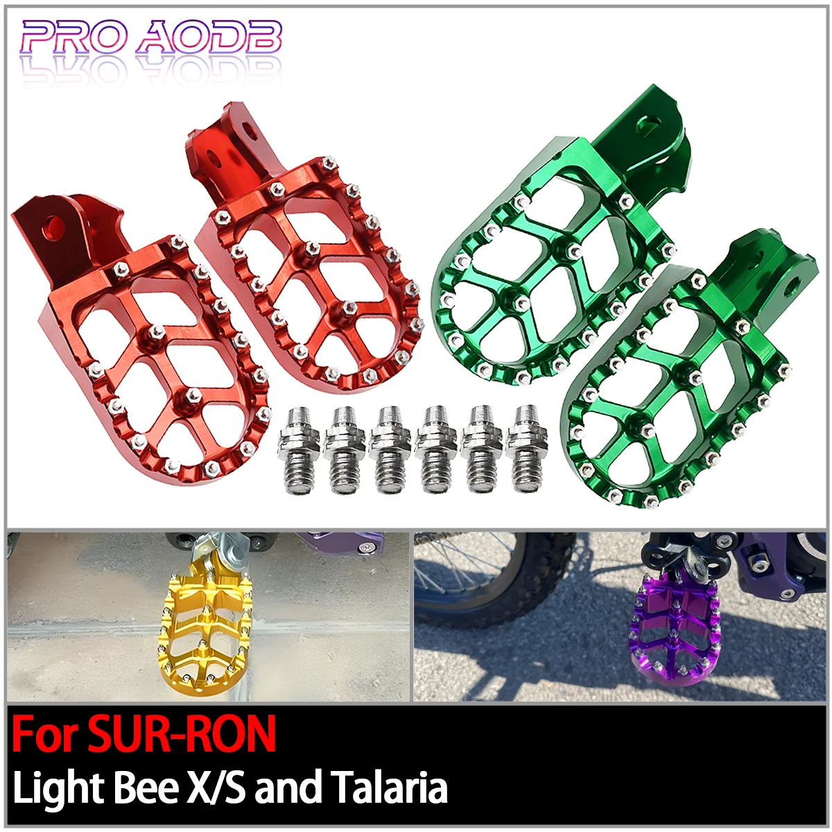 Для Sur-Ron Sur Ron Surron X S Light Bee Electric Fo Dua Педали Внедорожные аксессуары Подножки для