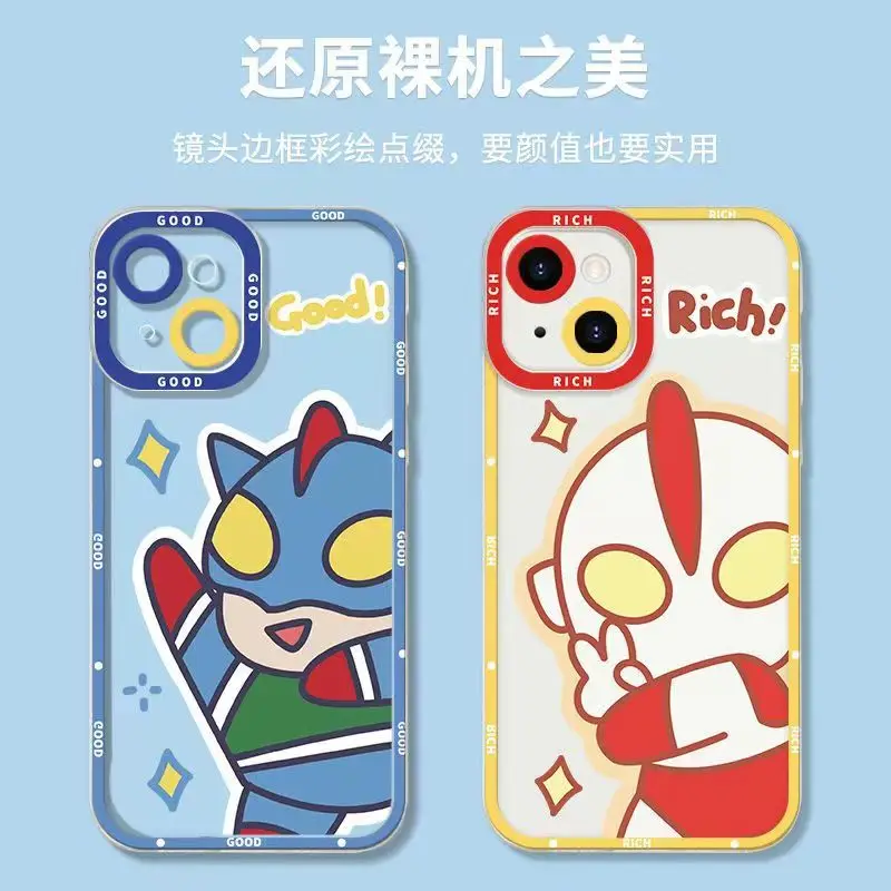 

Transparent Cartoon Case For iPhone 13 Case Silicon For iPhone 11 12 13 Pro Max XR 7 8 11 Pro X XS Max Plus Mini Phone Cover