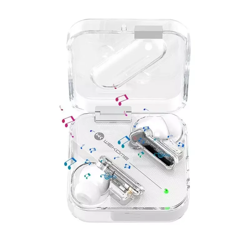 

NEW2023 Noise Canceling Earbuds Transparent Headset With Double Decoding Ear -in Mic Headphones Great Sound With Deep Bass For S