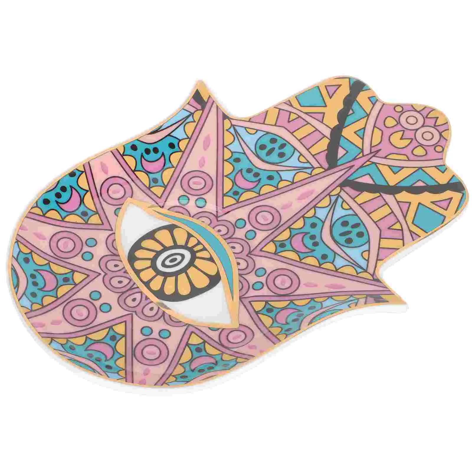 

Home Dresser Ceramic Plate Ceramic Holder Eye Design Ceramic Tray Storage Plate Dish Tray