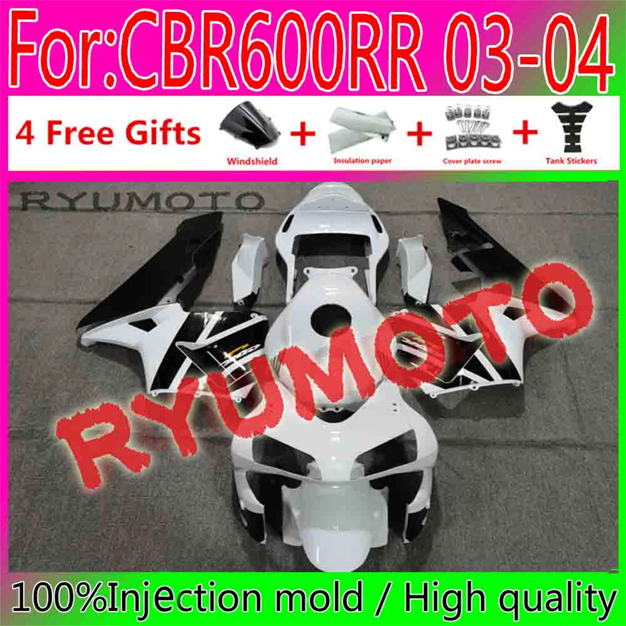 

New ABS Motorcycle Whole Fairings Kit for HONDA CBR600RR F5 2003 2004 CBR600 RR CBR 600RR 03 04 Bodywork full fairing
