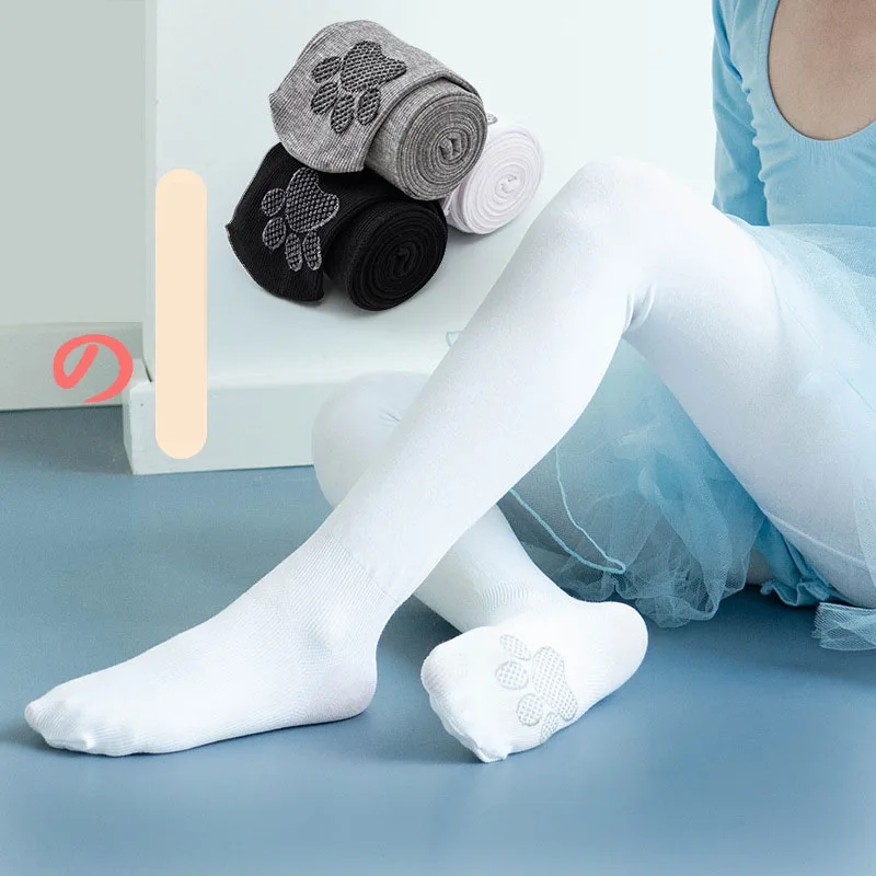 

Autumn and Winter Girls Bottoming Socks 3-12y Girls Pantyhose Cartoon Cat Claw Baby Pantyhose Dancing Children's Bottoming Socks
