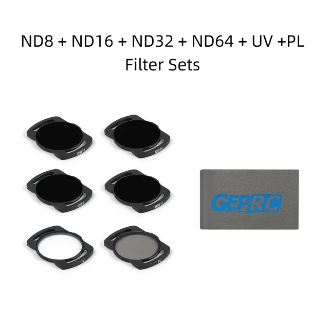 GEPRC UV CPL ND8 ND16 ND32 ND64 filters set for DJI O3 Air Unit