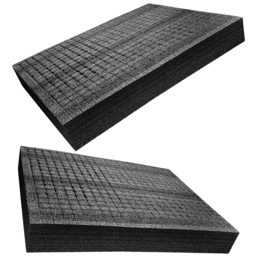 

2 Pcs Daily Use Foam Board Packing Liner Express Black Professional Insert Inserts Wrapping Padding Accessories Delivery