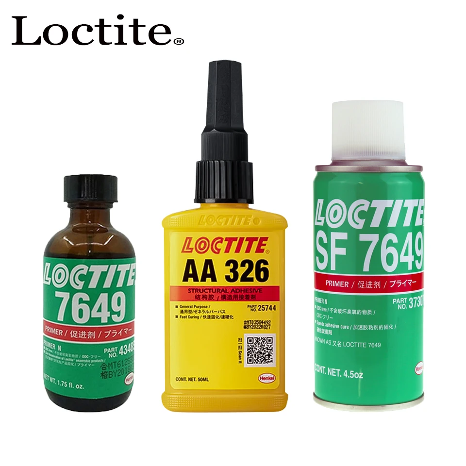 

50/1000ml Loctite AA326 Accelerator 7649 Structural magnetic steel magnetic tile mirror glass adhesive Spray metal glue for all
