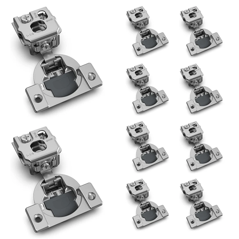 

Overlay Soft Close Concealed Hinges For Face Frame Door Control Closing Speed Self Close Satin Nickel