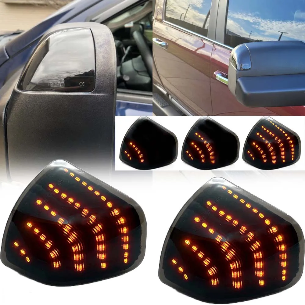 LH + RH динамическая зеркальная лампа с боковым зеркалом буксировочная поворота