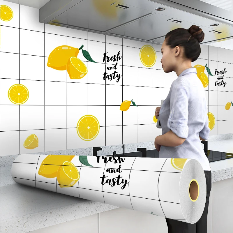 

Самоклеящаяся антимасляная наклейка, кухонная плита, высокотемпературная Керамическая плитка, шкаф, водонепроницаемая столешница, домашн...