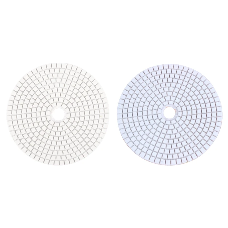 

2Pcs 5 Inch 125Mm Wet Diamond Polishing Pads Marble Granite, Grits 200 & 3000