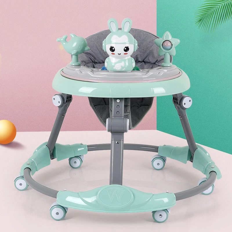 6-18 monate Baby walker multifunktionale anti-rollover anti-O bein kann sitzen klapp mnnlichen und weiblichen baby walker