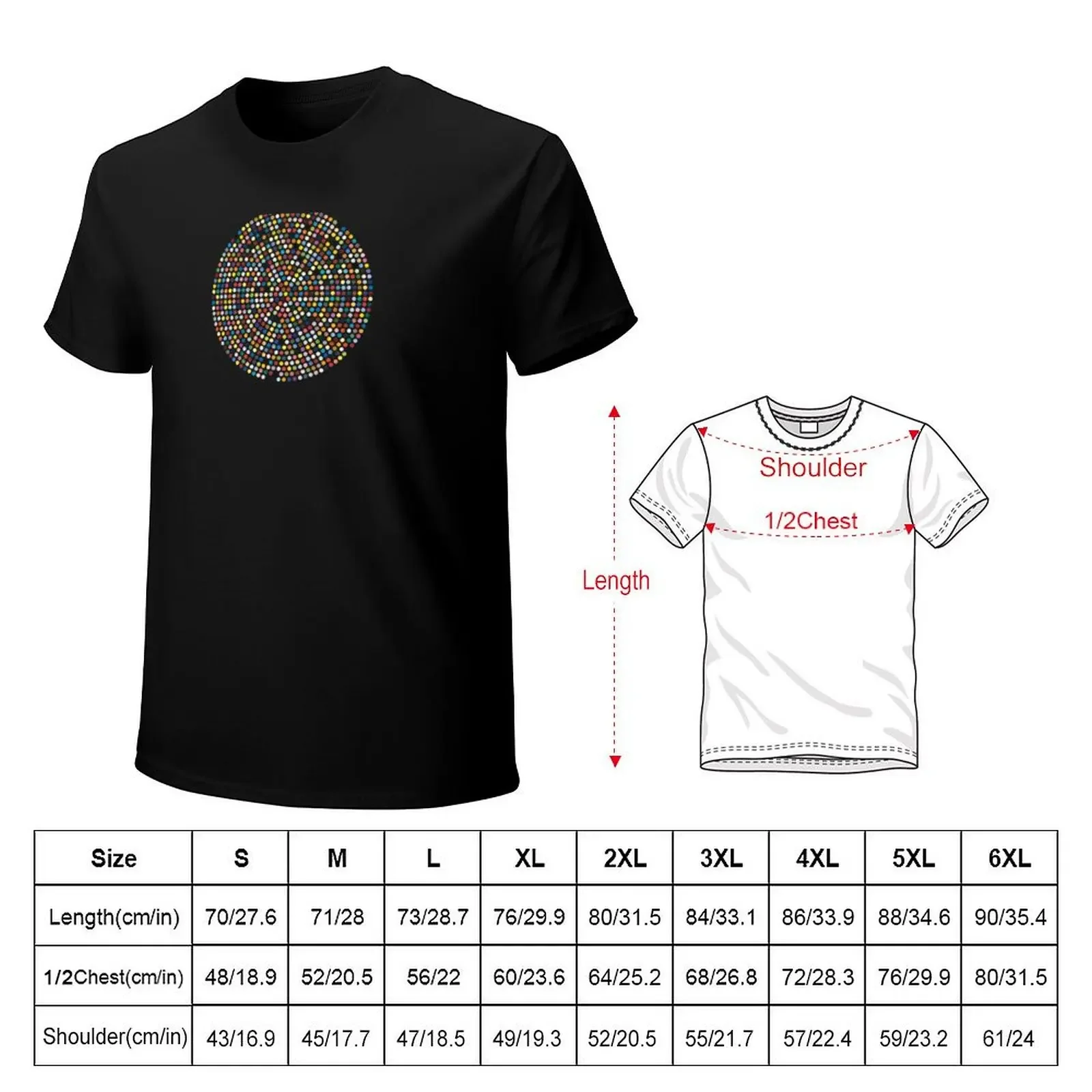 Футболка Damien Hirst Inspired Dot Explosion винтажные черные мужские футболки набор
