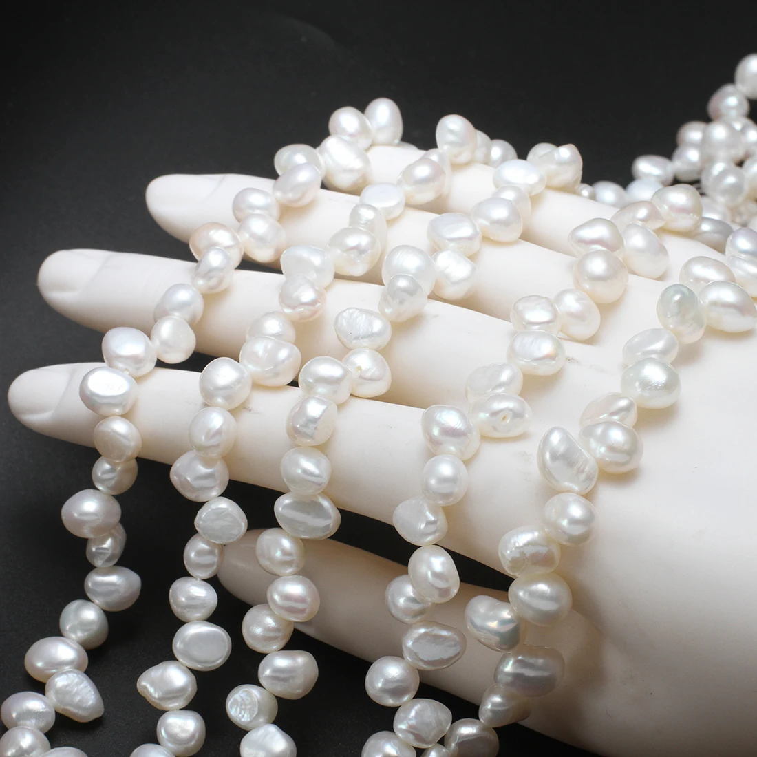 Бусины Из Натурального пресноводного жемчуга с культивированным картофелем |