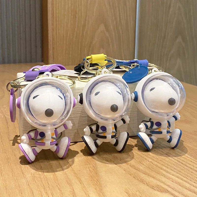 

Kawaii Snoopy Plushie Cartoon Cute Dolls Ins Astronaut Keychain Pvc Doll Bag Charm Anime Plush Toys for Girl Birthday Gift