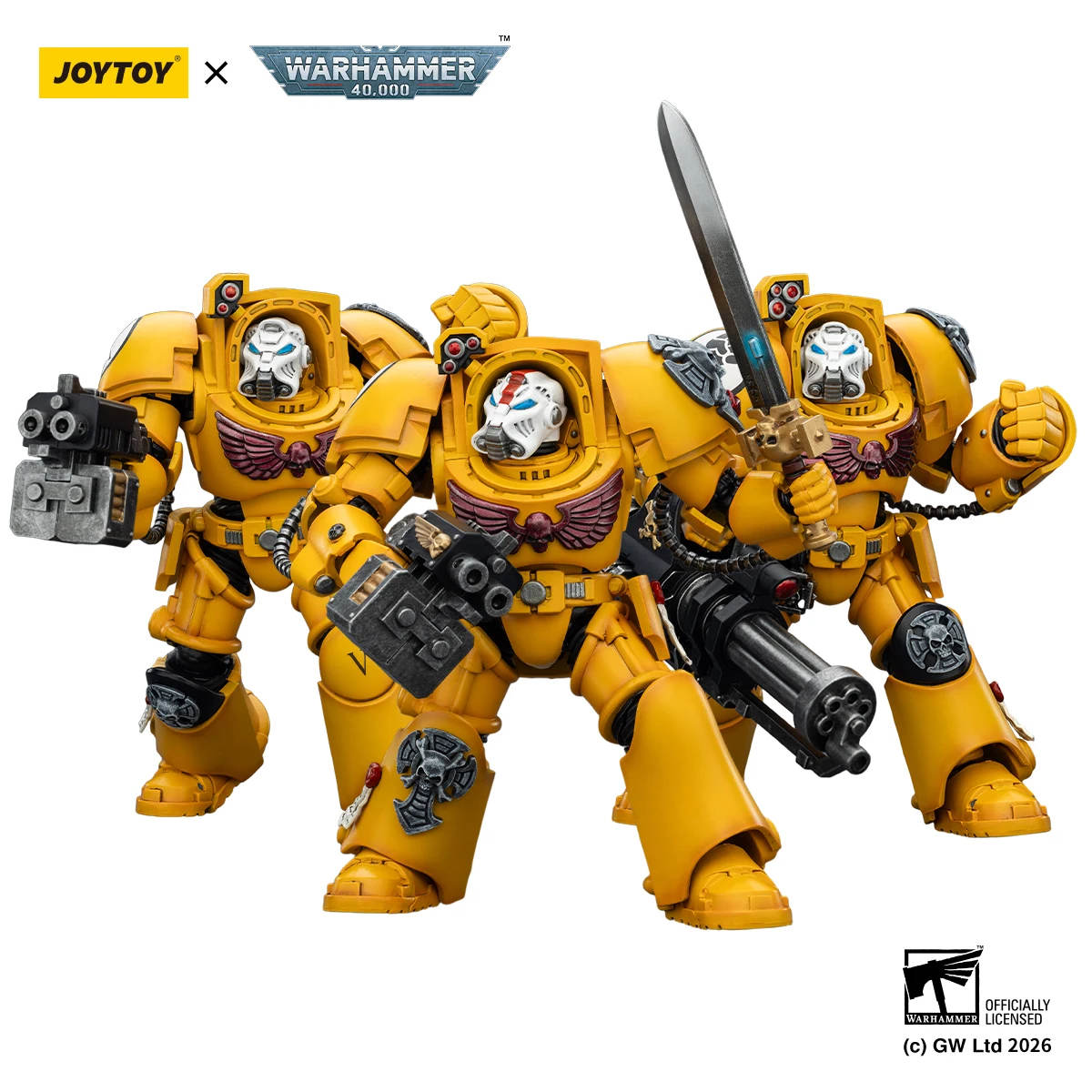 Фото Фигурки JOYTOY Warhammer 40,000 1/18: Терминаторы, Чёрные Тамплиеры, Тёмные Ангелы, Имперские Кулаки, Белые Рыцари, Саламандры №4