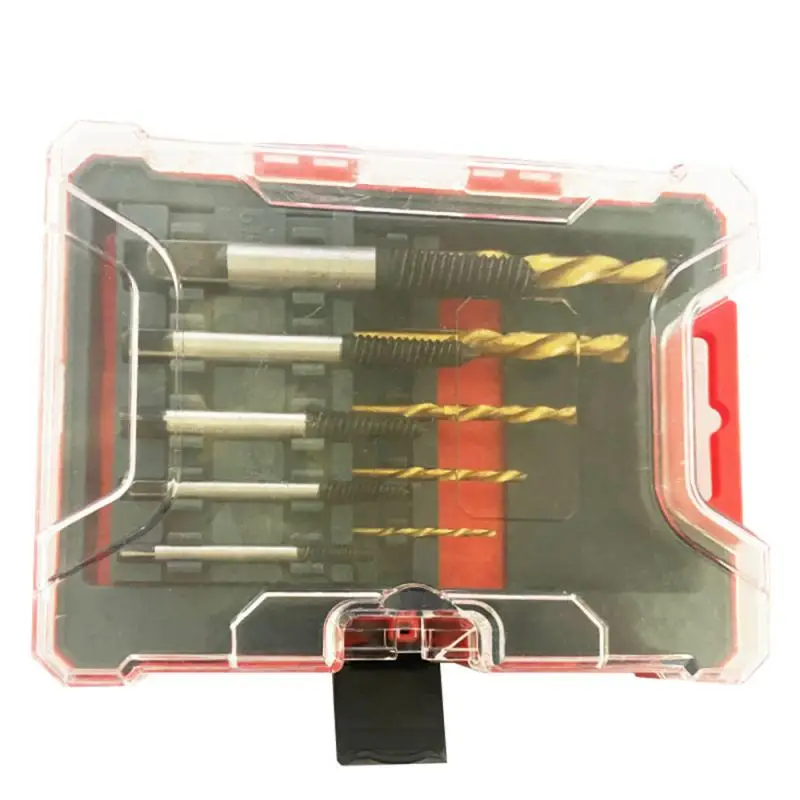 

High Speed Steel End Screw Extractor High Strength Broken Wire Extraction Device 12-piece Set Hardness Drill Screw