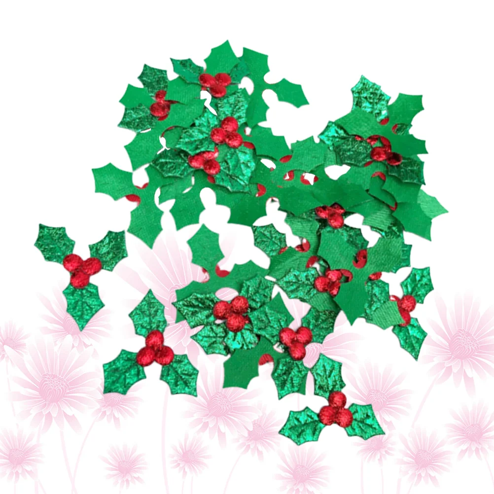 

Christmas Holly Artificial Leaves Berry Leaf Berries Fakegreen Simulated Red Flowers Diy Material Wreath Cloth Garlandcrafts
