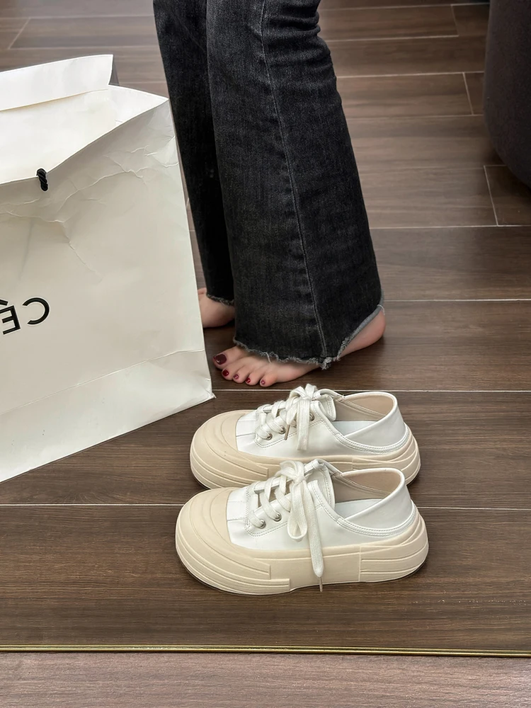 

Кроссовки женские на платформе, универсальные кроссовки без шнуровки, с круглым носком, кроссовки для занятий спортом, лето 2023