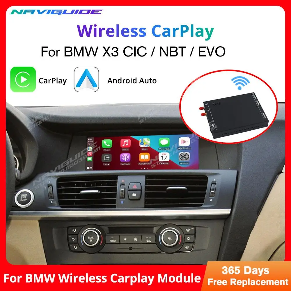 

Беспроводной автомобильный интерфейс IDE CarPlay Android для BMW X3 F25 2011-2016 с функцией Mirror Link AirPlay