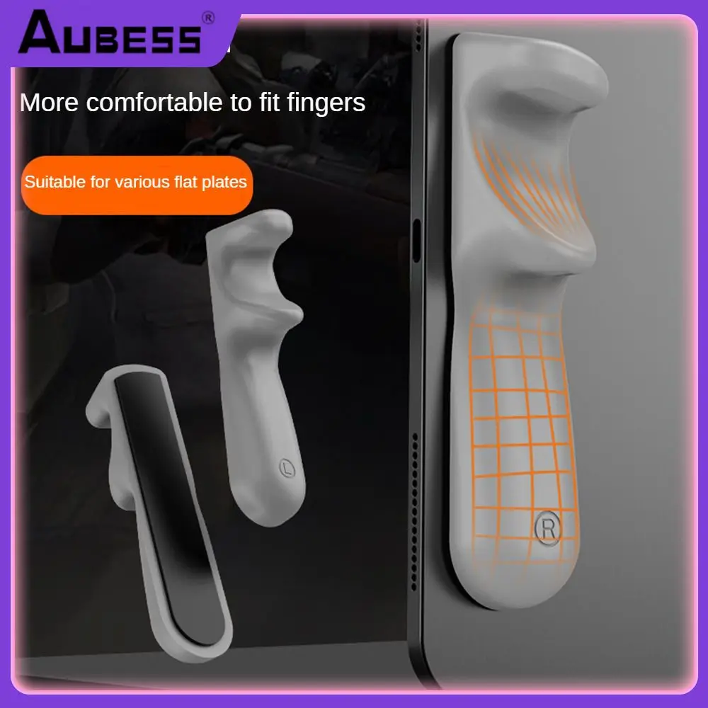 

Handle Easy To Stick Applicable To Various Tablets Game Assistant Crafts Self Adsorption Design Multi Finger Linkage Gray